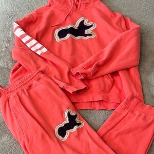 Akko Empire “Spirit” Coral Hooded Sweatshirt & Joggers Set